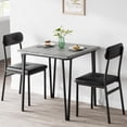 thumbnail image 4 of Eastvita Small Table/Chairs Set for 2 Square Dining Table Set for Small Spaces/Apartment/Home Office/Black, 4 of 4