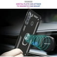 thumbnail image 6 of Samsung A21 Phone Case, Galaxy A21 Phone Case with Screen Protector, Military Grade Protective Cases with Ring for Samsung Galaxy A21 (Black), 6 of 12