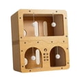 thumbnail image 3 of Casa de cartón para gatos, cueva, decoración del hogar, pelota colgante, juguete, poste rascador, caja, cama de salón L, 3 of 8