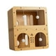 thumbnail image 3 of Casa de cartón para gatos, cueva, decoración del hogar, pelota colgante, juguete, poste rascador, caja, cama de salón L, 3 of 8