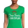 thumbnail image 4 of Wound Up Juniors Dear Santa Graphic T-Shirt, 4 of 5