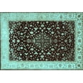 thumbnail image 1 of Ahgly Company Indoor Rectangle Persian Light Blue Traditional Area Rugs, 7' x 10', 1 of 4