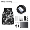 thumbnail image 6 of Fuzoiu Seamless Pattern With Skulls Print Laptop Backpack,Work Business Backpacks, Large Capacity Nurse Bag College Bookbag for School, Waterproof Casual Daypack for Travel, 6 of 8