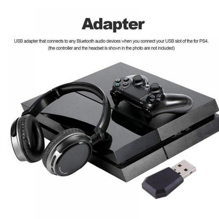 Rug Forhåbentlig elev Wireless Adapter For PS4 Bluetooth, Gamepad Game Controller Console  Headphone USB Dongle - Walmart.com
