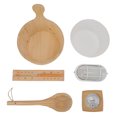 thumbnail image 1 of Steam Room Wooden Bucket Set,  Wood Bucket Hourglass Set Leakage Proof 4L  For, 1 of 8
