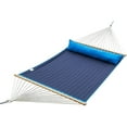 thumbnail image 3 of Sol Living Ceara Patio Hammock Olefin Double Hammock Outdoor Patio Swing Chair - 2-Person Double Hammock - Cream White, 3 of 5