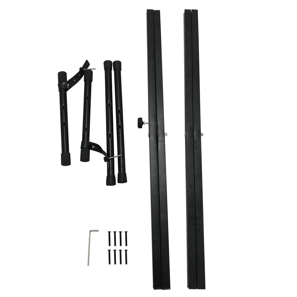 Dual-tube X-Shape Keyboard Stand Black