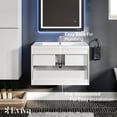 thumbnail image 6 of Eviva Glazzy 36" Wall Mount Modern Bathroom Vanity (High Glossy White), 6 of 7
