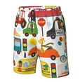 thumbnail image 5 of Kll Transports With Animals Men'S Casual Summer Beach Shorts Hawaiian Shorts With Pockets-3x-Large, 5 of 9