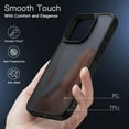 thumbnail image 4 of JETech Matte Case for iPhone 16 Pro 6.3-Inch, Shockproof Military Grade Drop Protection, Frosted Translucent Back Phone Cover, Anti-Fingerprint (Black), 4 of 6
