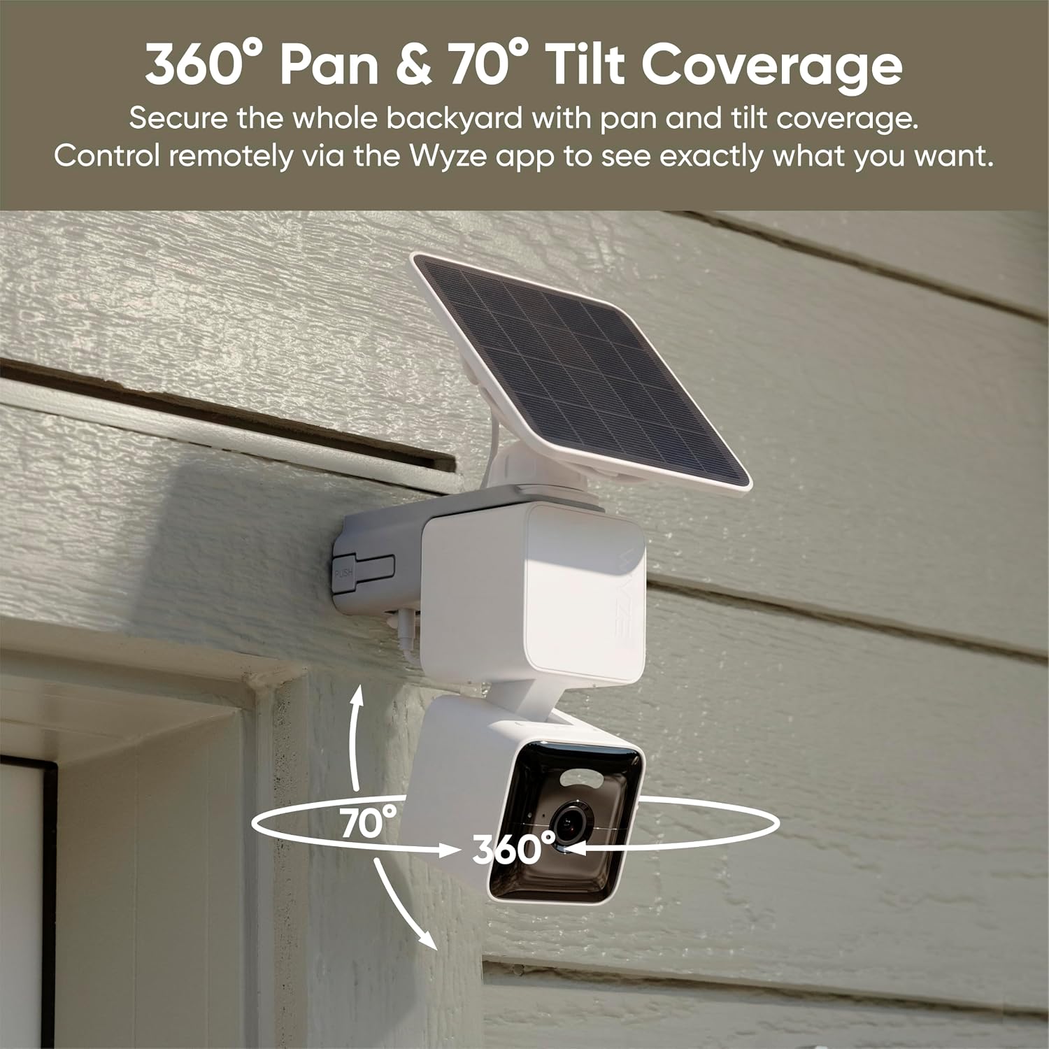 Wyze Solar Cam Pan 2K Outdoor Security Camera with 360° Pan photo 3