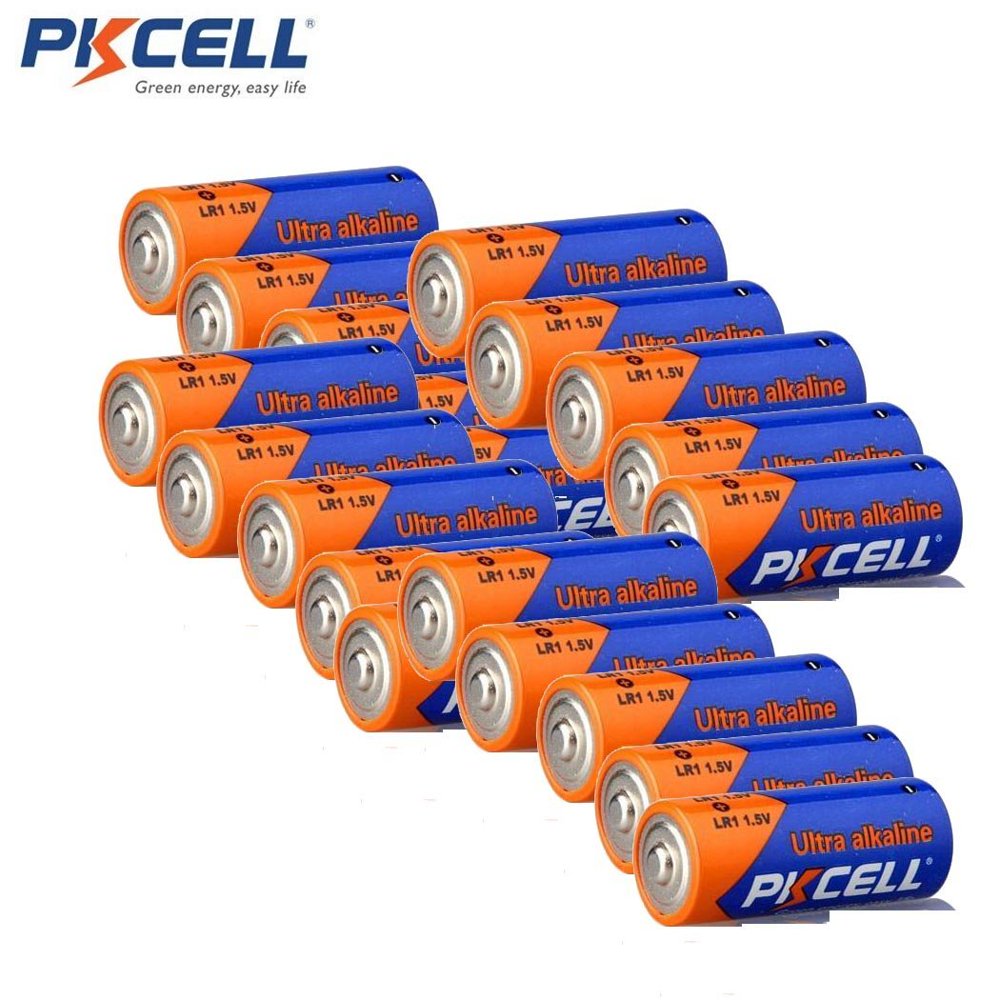 20 X E90 MN9100 910A 1.5V AM5 Size N LR1 Alkaline Batteries EXP2026, LR1 AM5 Size N 9 1.5V