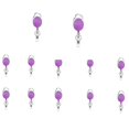 thumbnail image 1 of SZTXJ 20pcs Retractable Keychains, Heavy Duty Carabiner Badge Holder, ID Badge Reel with Retractable Lanyard, Blue, 1 of 5