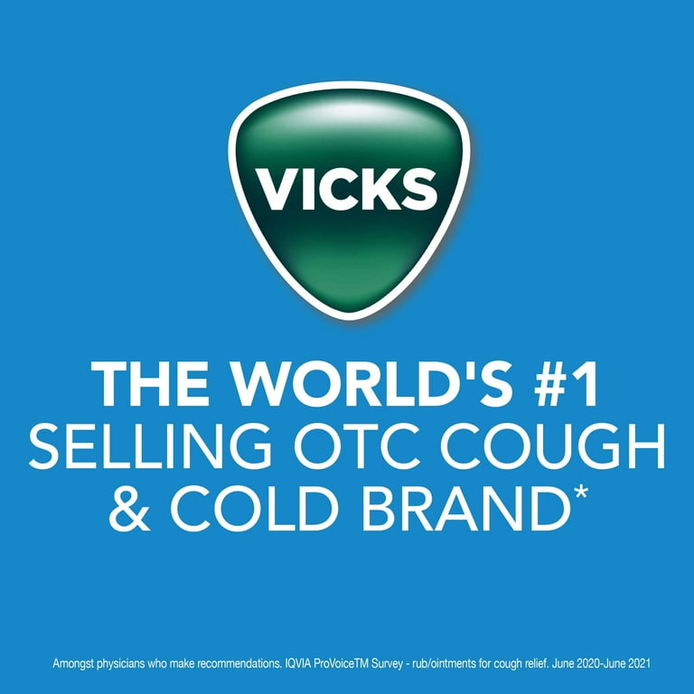 Vicks VapoRub, Topical Chest Rub & Analgesic Ointment, over-the-Counter  Medicine, 1.76 oz 