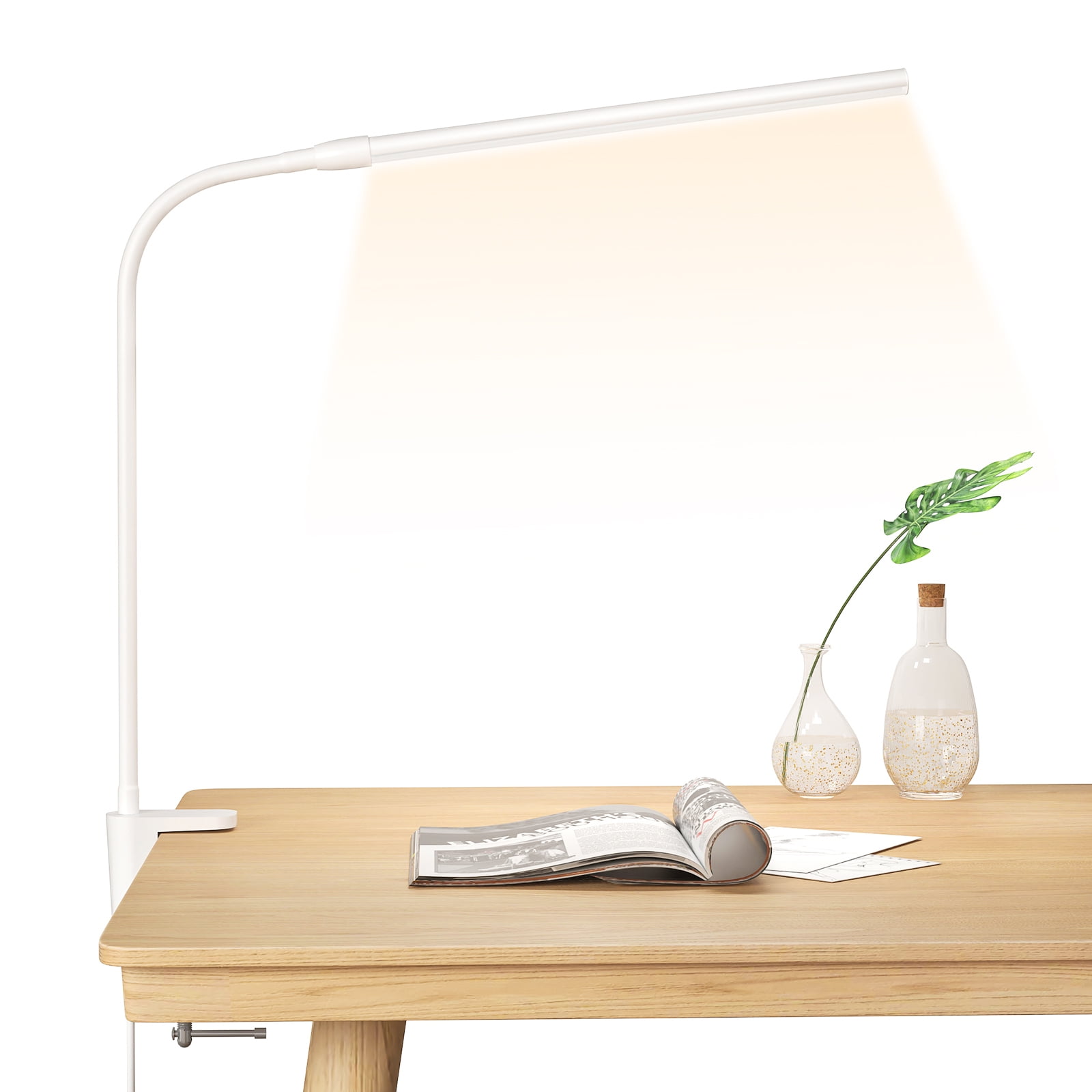 Lepro Clip on Desk Lamp LED Reading light Dimmable USB Clamp Lamp with