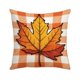 thumbnail image 1 of Mom's Best Funda de almohada con hojas de arce otoñales, hojas de arce realistas, lazos de calabaza otoñales, funda de cojín de sofá plisada de búfalo, decoración de sofá de Acción de Gracias, 1 of 7