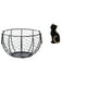 thumbnail image 1 of Cesta de huevos,Cesta multiusos para huevos,cesta tejida de alambre de hierro,Figura de escritorio,Estatua de gato,linda estantería,escritorio,decoración del hogar,Figura decorativa creativa, 1 of 8