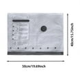 thumbnail image 3 of TIELUTT Portable Rechargeable Vacuum Compression Storage for Travel Home Use Space Saving Organizer for Bedding Moving Bag Clothes Storage Pretty Storage Blanket Zipper Bag Compressed Storage Bags, 3 of 5