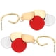 thumbnail image 4 of 1 par de pendientes de moda mujer creativa ganchos para la oreja elegante accesorio para la oreja rojo, 4 of 6