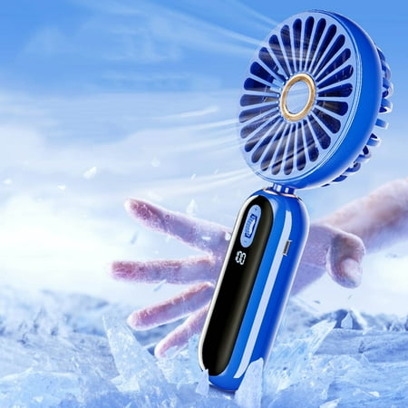 

Grassland Mini Fan Handheld Small Fan Hand Portable Lash Mini Desktop Battery Life Version for Lover Family Women for Classroom Open-Air Stadium Hiking