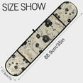 thumbnail image 3 of Yayeee Double Oven Mitt Kitchen Heat Resistant Baking 35" x7" Quilted Glove, Small Black Flowers, 3 of 6