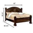 thumbnail image 7 of 1pc Sturdy Decorative Bed Posts Traditional Queen Size Bed Cherry Color Posts HB FB Solid wood Bedroom Furniture, 7 of 7