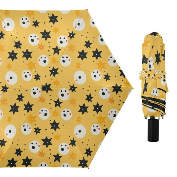 Start and Ghost Compact Sun Umbrella Windproof Travel Umbrellas for Rain Strong Portable UV Protection