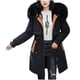 thumbnail image 2 of Chaqueta de algodón con capucha larga y delgada para herramientas de moda de invierno para mujer Fridja  po1188, 2 of 9