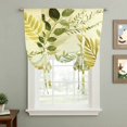 thumbnail image 2 of Sage Green Leaves Balloon Curtains for Bedroom/Front Door/Bathroom, Summer Botanical Farmhouse Watercolor Leaf Tie Up Curtains 63 Inch Length Kitchen Curtains Shades for Windows 46"x63", 2 of 8
