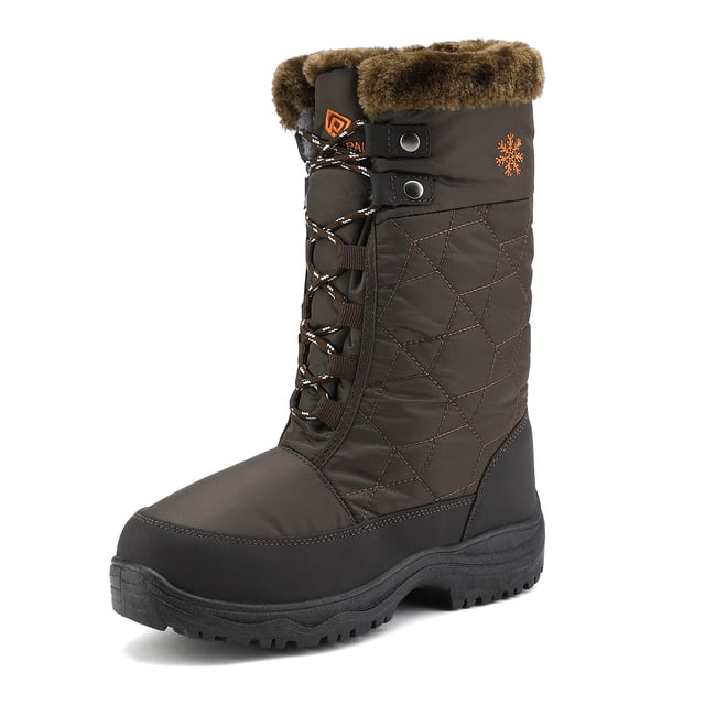 Dream Pairs Botas de nieve de invierno de media pantorrilla con forro de piel sintética para mujer GOOSE Dream Pairs GOOSE