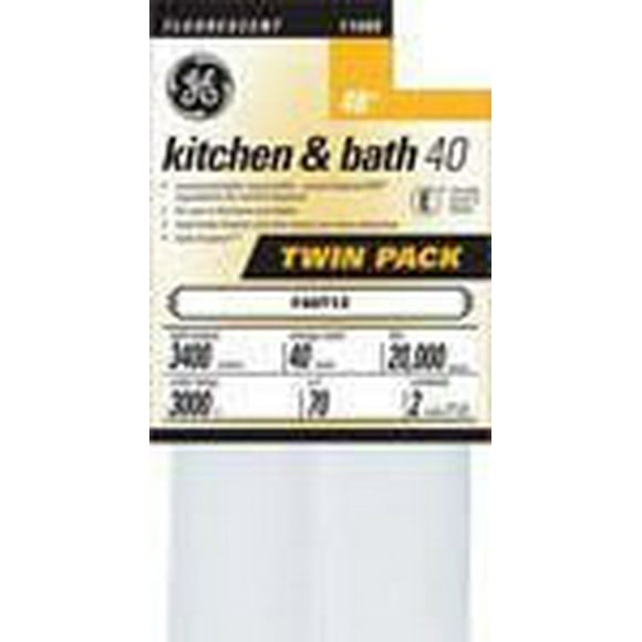 General Electric Kitchen & Bath 40W T12 Soft White Flourescent Tube - Pack of 2