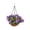 purple, variant on Spring Artificial Flower Hanging Basket Hanging Planter Metal Hanging Planter Basket Flower Pot Hanging Basket Decora...