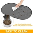thumbnail image 5 of Dog Food Mat Anti-Slip Bowl Mats for Food and Water, High-Lips Waterproof Pet Placemat Prevent Messy Spills to Floor, Silicone Puppy Feeding Trays ，12" x 19", 5 of 7