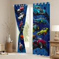 thumbnail image 3 of Feelyou Sport Car Boys Black Out Curtains, Rustic Truck Curtains Pack of 2 (42x63 Each), 3 of 6