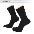 thumbnail image 3 of Calcetines de ciclismo Unique Bargains, transpirables, absorbentes de sudor, anti-fricción, negros, tamaño L, 1 par, número 3, 3 of 6