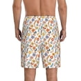 thumbnail image 3 of Kdxio Retro Floral Print Mens Sleep Shorts Bottoms Soft Comfy Pajama Wear Pants with Drawstring Pockets, 3 of 7