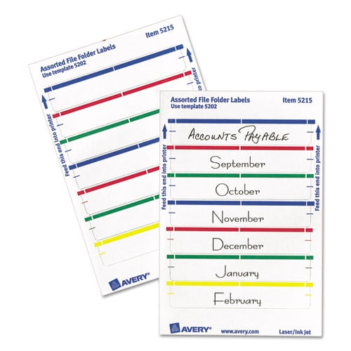 File folder labels template 5202