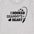 thumbnail image 4 of Inktastic I Hooked Grammy's Heart with Fishing Rod Boys or Girls Baby T-Shirt, 4 of 5