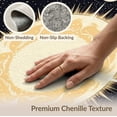 thumbnail image 6 of ODIKA 8'x10' Washable Area Rug Round Astrology Celestial Sun Moon Star Vintage Gothic Scroll Border for Dining Room, Large Office, Lounge, Non-Slip Chair-Friendly Mat, 6 of 7