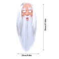 thumbnail image 3 of Xihbxyly Máscara de Abuelo de Halloween, Peluca Larga de Pelo Blanco, Diseño de Pulido Exquisito, Accesorio de Cosplay Único, Decoración de Fiesta, Diversión Navideña, Tamaño Adulto, Peso 350 G, 3 of 7