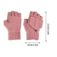 thumbnail image 4 of SPOORYYO Women's & Men's USB Heated Gloves Mitten Winter Hands Warm Laptop Gloves, USB Electric Gloves Half Finger Flip Velvet Knitted Winter Fashion Women's Yarn Exposed Electric Gloves, 4 of 5