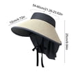 thumbnail image 3 of Sombrero de ala ancha para hombre y mujer | Sombrero de exterior con protección solar UPF | Sombrero de pescador ajustable y resistente al viento para la playa, viajes, senderismo y jardinería., 3 of 6