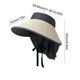 thumbnail image 3 of Sombrero de sol de ala ancha para exteriores,ideal para senderismo,senderismo,estilo pescador,transpirable y con protección solar para viajes,playa,pesca,camping y jardinería., 3 of 6