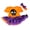 Orange/Purple Pumpkin, variant on Petitebelle Black Skull Face Bodysuit Tutu Baby Dress Nb-18m (White/Black Silver Halloween, 3-6 Months)