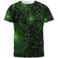 thumbnail image 1 of Halloween Spiderwebs All Over Adult T-Shirt, 1 of 2