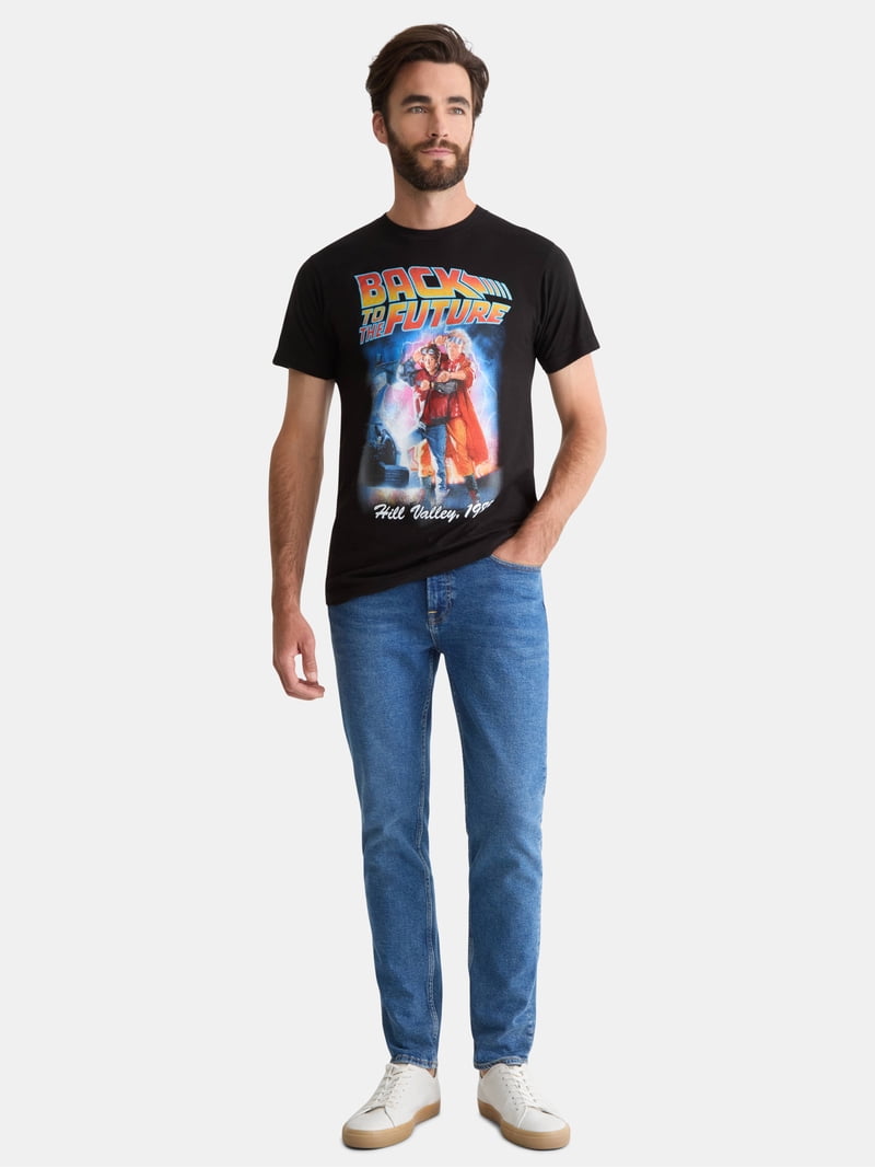 Back To The Future Men's & Big Men's Graphic Tee Shirt, Sizes S
