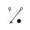 thumbnail image 2 of Ground Anchors, Heavy Duty 5 pulgadas Earth Auger Ground Anchors, Ground Anchors Sets para tiendas de campaña, toldos, refugios, trampolines y columpios (4 piezas) esquí esquí Gafas de esquí, 2 of 5