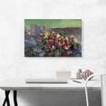 thumbnail image 2 of ARTCANVAS Flowers Over The City Canvas Art Print by Konstantin Korovin - Size: 26" x 18" (0.75" Deep), 2 of 9