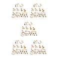 thumbnail image 2 of Dalazy 17Pcs Stainless Steel Ear Earrings Rings Jewelry Nose Rose Gold 5Set, 2 of 6