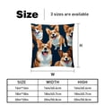 thumbnail image 5 of Corgi 2-Pack Velvet Throw Pillow Covers with Unique Patterns, Set of 2 Decorative Throw Pillow Inserts for Sofa Bed Couch, 16x16/18x18/20x20 Inches, Ideal for Home Decor and Gifting, 5 of 6
